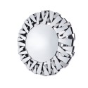 Ness - okrągłe lustro dekoracyjne w ramie lustrzanej 