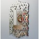 Eurydyka - prostokątne lustro dekoracyjne w ażurowej ramie lustrzanej