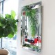  Tetyda 80x120 - prostokątne lustro dekoracyjne w lustrzanej ramie 