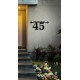 Tabliczka adresowa numer na dom z nazwą ulicy